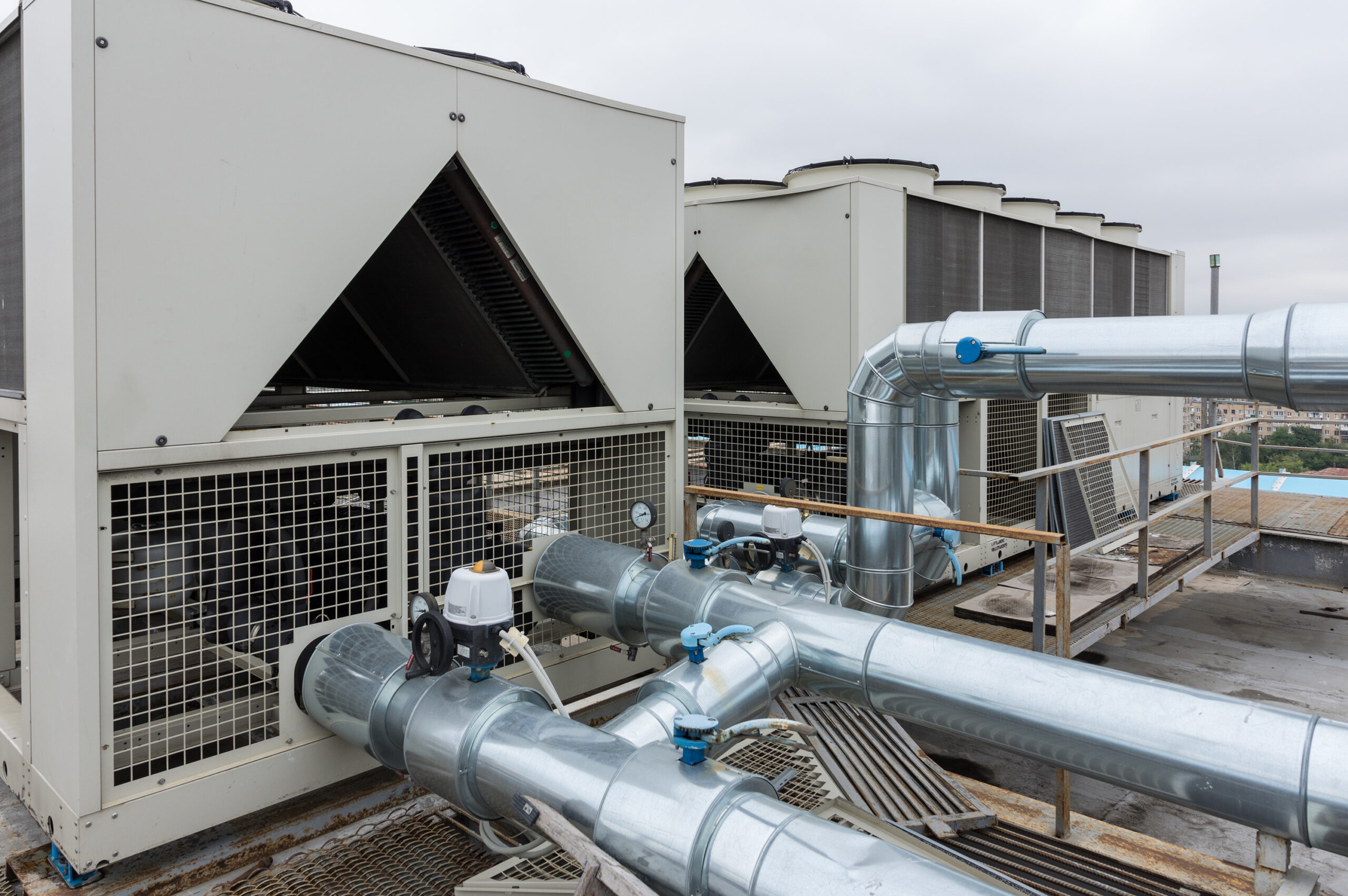 Air Cooled Water chiller with piping
